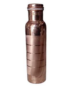 Bouteille d'eau en cuivre pur polonais Fabrication personnalisée Artisanat Bouteille d'eau pour boire Idées cadeaux Bouteille en cuivre décorative - Product Image 1