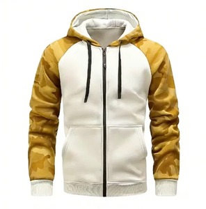 Vêtement de sport unisexe élégant avec fermeture éclair, en coton, coupe classique, logo brodé, couleur unie, écologique, respirant, confortable, durable, streetwear - Product Image 1
