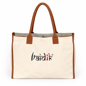 Oferta Increíble en Bolsas de Compras de Lona de Calidad Original, Tamaño Grande, con Estampado de Letras, 380GSM, Bolsas de Playa para Uso Diario al Mejor Precio - Product Image 1