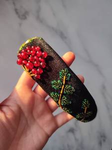 Floral Embroidery Beaded Hair Band Handmade Decorative <b>Headband</b> for <b>Women</b> and Girls - Product Image 3