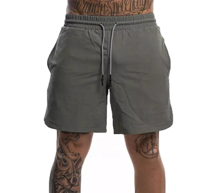 Shorts cargo en toile de qualité supérieure, respirants, à séchage rapide, en coton, longueur genou, taille élastique, pour hommes, personnalisables, vente en gros - Product Image 1