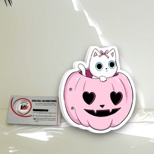Palette à Cils Magnétique en Acrylique de Haute Qualité pour Halloween, Motif Chat, Diamant/Cercle, Multifonctionnelle, Réutilisable, Marque Privée - Product Image 3