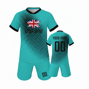 Uniforme de Fútbol con Sublimación Completa y Logotipo Personalizado, Uniforme de Fútbol Transpirable con Sublimación Personalizada, Manga Corta, Secado Rápido - Product Image 2