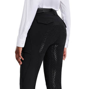 Pantalon d'équitation style classique, couleur personnalisable, tissu doux au toucher, anti-boulochage, leggings d'équitation - Product Image 2