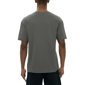 T-shirt unisexe décontracté à col rond en coton tricoté de 150 grammes, impression sérigraphique gonflée personnalisée de luxe - Product Image 2