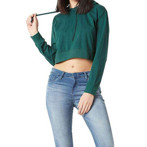 Custom Design <b>Women</b> Crop <b>Hoodies</b> High Quality Lightweight Casual Fashion <b>Cropped</b> Hoodie <b>For</b> <b>Women</b> Wholesale - Product Image 4