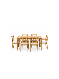 Modern Scandinavian Wooden Dining Table Rectangle <b>6</b> Seater Home Furniture Set Stable Design Dining Room Furniture - Product Image 1