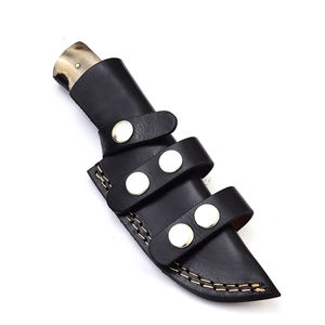 Vente en gros de nouveaux couteaux de chasse et de camping professionnels en acier inoxydable, manche en bois, bord dentelé, personnalisable OEM - Product Image 4