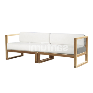 Conjunto de Banco de Jardín de Dos Plazas de Estilo Moderno, Cómodo con Cojín, Conjunto de Sofá de Jardín, Precio al por Mayor - Product Image 2