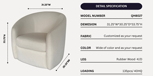 Chaise de salon pivotante Elite Offre Spéciale. Canapé confortable de qualité supérieure, design exquis. Fabriqué au Vietnam - Product Image 4