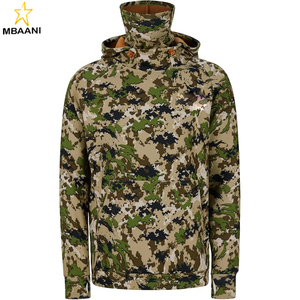 <b>Men</b>’s Fishing Fleece Hoodie with Neck Gaiter Water Resistant Performance Hunting Sweatshirt - Product Image 6