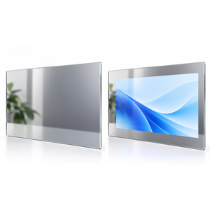 Écran tactile personnalisé GLS-MF-074 avec couvercle en verre trempé réfléchissant, montage sur panneau plat, options d'affichage de taille personnalisée - Product Image 4