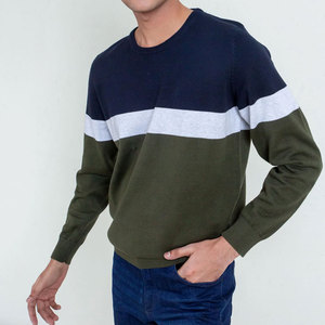 Pull en coton/laine doux, conçu avec une texture tricotée lisse et des coutures durables pour un usage quotidien en hiver, pull pour homme - Product Image 1