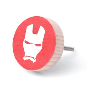 New Arrival Pine Wood Kids Drawer Knobs <b>Ironman</b> Cabinet Dresser Pulls High Quality Durable Bedroom Villa Handles - Product Image 1