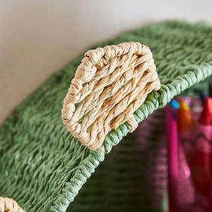Étagère murale en papier artisanal adorable en forme de dinosaure, double niveau, écologique, organisateur de jouets pour enfants, forme d'animal mignon, à suspendre au mur - Product Image 5
