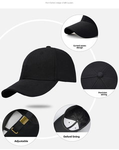 หมวกเบสบอลแบบยูนิเซ็กซ์ลายพราง ผ้าฝ้ายนุ่ม ป้องกันแสงแดด ขนาดใหญ่ ปักลาย 3 มิติ - Product Image 6