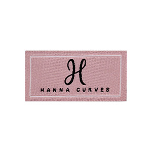 Étiquettes de col personnalisées haut de gamme en damassé tissé, coupées au laser et lavables, pour vêtements et sacs avec logo de marque - Product Image 1