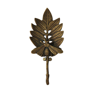 Ganchos de pared de metal de bronce vintage de doble púa, resistentes, para abrigos y sombreros, para proveedores de herrajes para muebles - Product Image 5