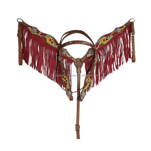 Nuevo diseño Western Leather Horse Headstall Beaded Head Stall Smart Western Headstall a precio de mercado - Product Image 2