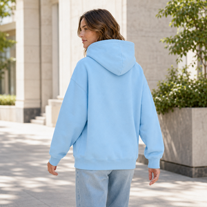 Custom Women Oversized Pullover Hoodie <b>Heart</b> Print Casual Fleece Polyester <b>Sweatshirt</b> Front OEM ODM Private Label Wholesale - Product Image 2