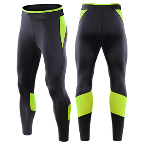Pantalon de compression pour homme avec logo personnalisé OEM, leggings de sport haute élasticité, collants d'entraînement - Product Image 5