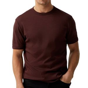 เสื้อยืดผ้าฝ้ายเนื้อมารูนแบบมาตรฐานและเมอริโนเสื้อแบบออแกนิกทรงหลวม - Product Image 1