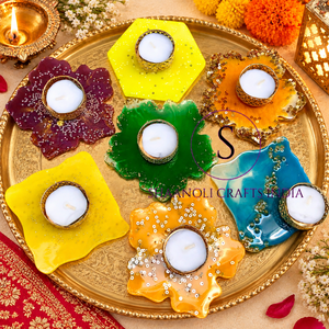 new Resin Crystal <b>Tea</b> Light <b>Candle</b> <b>Holders</b> Beautiful Flower Pattern <b>Candle</b> <b>Holders</b> for Wedding Party,hldiMehendi, Home Deco - Product Image 6