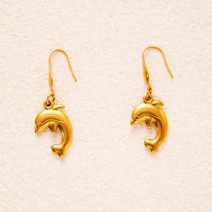 Pendientes de Oro y Titanio con Diseño de Océano para Mujer, Venta al por Mayor - Product Image 6