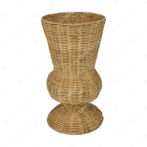 Vietrustic - Jarrón de Bambú y Ratán al por Mayor para Decoración de Sala de Estar, Jarrón para Plantas - Product Image 2