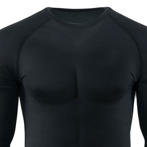 Men's <b>Black</b> <b>Long</b> <b>Sleeve</b> Rash Guard Full <b>Sleeve</b> Quick Dry Compression Shirt For Adults Sports Wear - Product Image 4