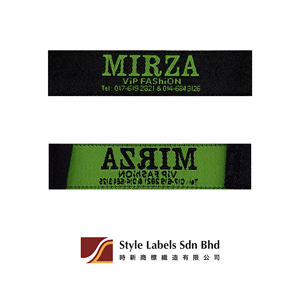 Etiquetas de Tela Personalizadas de Primera Calidad, Económicas, Cortadas con Láser, con Pliegue en el Extremo, Tejidas en Damasco, para Bolsas y Prendas, Lavables - Product Image 2