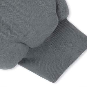 Sweat-shirt à capuche gris pour homme, coupe ample, couleur unie, décontracté, pour l'automne, avec poche, en molleton tricoté - Product Image 4