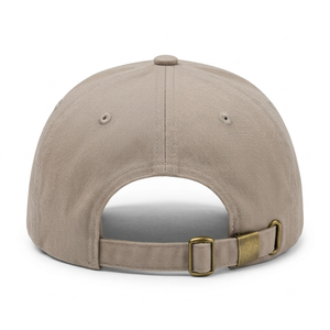 Gorra de Béisbol de Algodón con Logotipo Personalizado Bordado, Gorra de Estilo Vintage sin Estructura, Gorra de Sol Beige Vintage, Gorra Deportiva con Hebilla de Latón Ajustable - Product Image 6