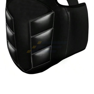 Factory Direct Microfiber-Leather Punch Chest Guard Pad-Universal Fit-Adjustable Straps-Muay Thai & <b>Boxing</b> Products - Product Image 6