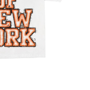 T-shirt homme personnalisé à col roulé, coupe classique, imprimé sérigraphié sur le devant, style streetwear, manches courtes, en coton blanc tricoté, écologique - Product Image 4