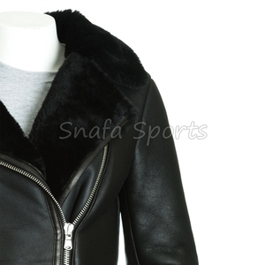 Chaqueta de Cuero Genuino para Mujer, Diseño Transpirable y a la Moda, Venta al Por Mayor de Chaquetas de Cuero Genuino para Mujer - Product Image 3