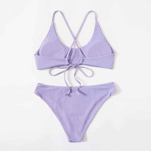 Conjunto de Bikini Estampado de Alta Calidad en Oferta, Traje de Baño para Mujer, Bikini Triangular - Product Image 2