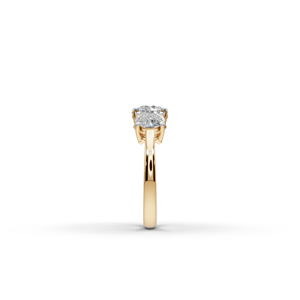 Anillo de Diamantes Cultivados en Laboratorio de Lujo de 2.50 Ct con 3 Piedras, Corte Ovalado, Conjunto de Joyería Fina, Oro Blanco de 10K, Oro de 14K, Certificado IGI, Anillo de Compromiso - Product Image 3