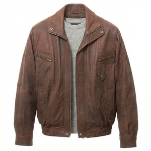 Veste en cuir de haute qualité pour moto, style décontracté d'hiver, imperméable et coupe-vent, veste en cuir pour homme de haute qualité - Product Image 1