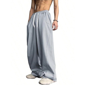 Pantalon Harem Rouge Homme – Taille Élastique avec Cordon de Serrage, Coton Décontracté, Poches Latérales, Respirant, Léger, Style Été, Coupe Droite - Product Image 3
