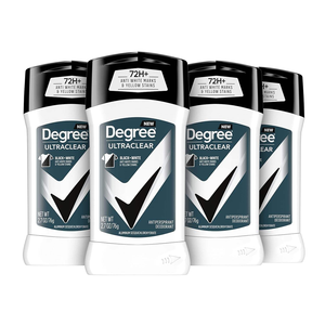 Desodorante <span class=keywords><strong>Antitranspirante</strong></span> UltraClear <span class=keywords><strong>Degree</strong></span> para Hombre, Protección contra el Sudor y el Mal Olor por 72 Horas, Tecnología MotionSense, 2.7 Onzas (Paquete de 4), Negro - Product Image 1