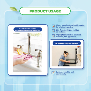 KrClean Vietnam Factory Non Woven Roll Wipes High Quality <b>Absorbent</b> Multi Purpose Kitchen Towels Plain Stocked Cleaning <b>Cloth</b> - Product Image 5
