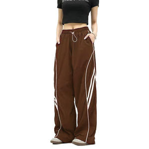 Pantalones anchos holgados para mujer, estilo hippie, casual, streetwear, con bolsillos, pantalones cargo, ropa de verano para mujer, elegante y a la moda. - Product Image 1