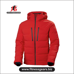 Unisex Winter Windproof Hooded Puffer <b>Jacket</b> with Down Filled Polyester/Cotton Blend Two Front Pockets <b>Packable</b> Design - Product Image 5