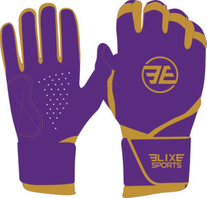 ถุงมือตีเบสบอล ELIXE SPORTS สีดำแบบกำหนดเอง หนังแท้ บุฟองน้ำ ปิดด้วยแถบตีนตุ๊กแก สำหรับผู้ใหญ่ทุกเพศ ระบายอากาศได้ดี ทนทาน - Product Image 3
