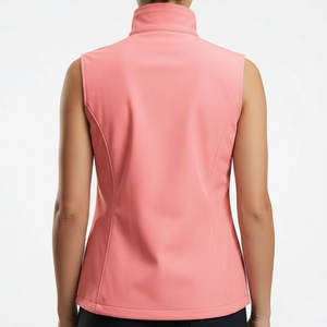 Chaleco Softshell Personalizado para Mujer, Sin Mangas, Impermeable, Cortavientos, Chaqueta para Exteriores con Logotipo, Fabricante OEM - Product Image 2