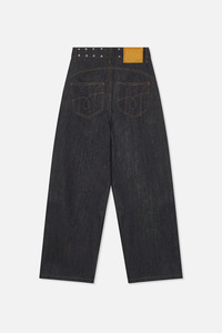 Jean en denim rétro pour homme, coupe ample, droit, motif effet eau, déchirures effet moustaches de chat, jambe large, taille mi-haute, pour hommes. Aucun avis pour le moment. - Product Image 2
