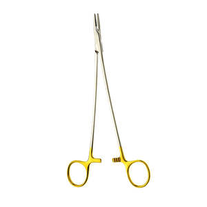 Porte-aiguilles en acier inoxydable 18 cm, qualité supérieure, réutilisables, certifiés CE, pour sutures extrêmement délicates, tailles 4-0, 6-0, chirurgie générale, dentaire - Product Image 2