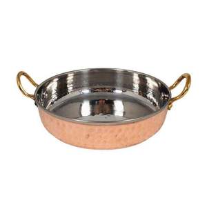 Handcrafted Hammered Classic Eco-Friendly Stainless Steel Copper Finish <b>Cookware</b> <b>Set</b> Zinc Alloy Handles for Restaurants Hotels - Product Image 1