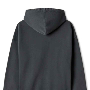 Sweat-shirt à capuche noir pour femme, 100% coton non tissé, couleur unie, coupe classique, vêtement d'automne, imperméable, coupe-vent, doublé - Product Image 1